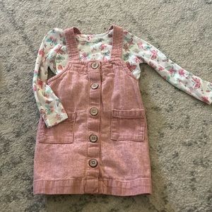 Corduroy Jumper with butterfly shirt